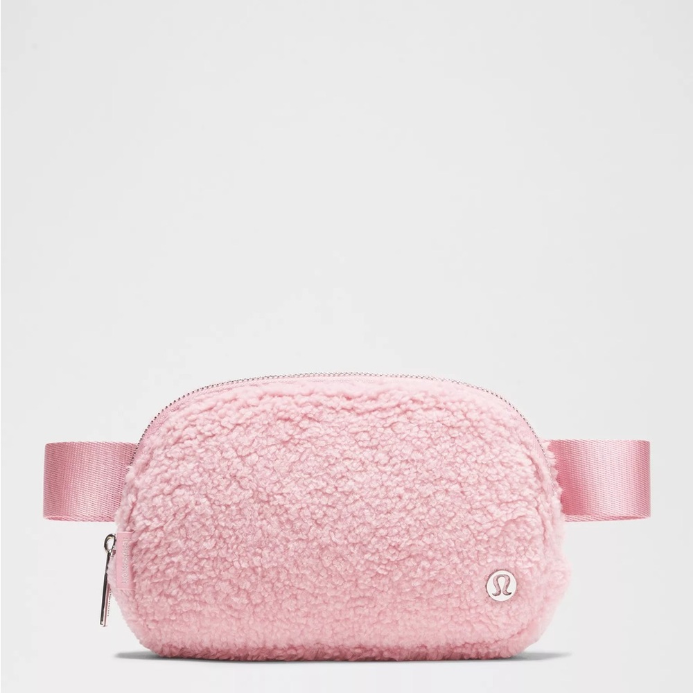 Lululemon Pink Fleece Belt Bag